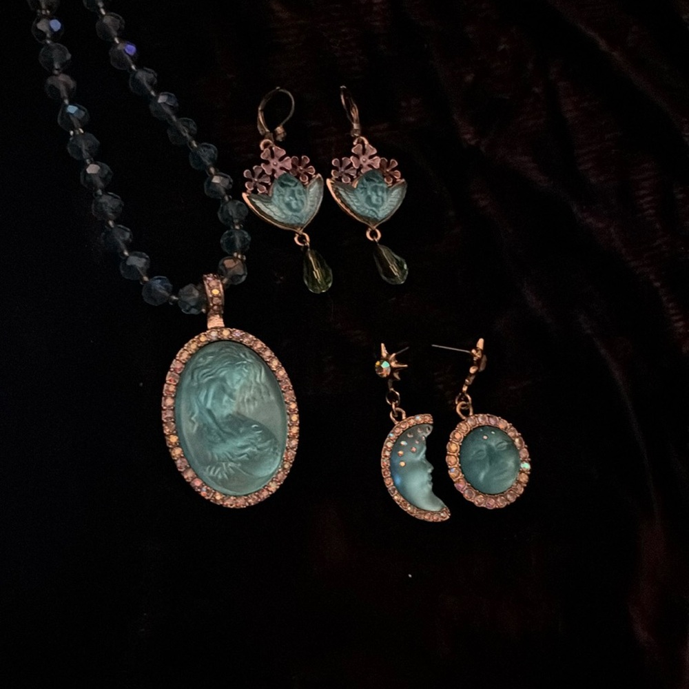 Kirk’s Folly Mermaid Necklace and 2 pairs of Kirk’s Folly Earrings